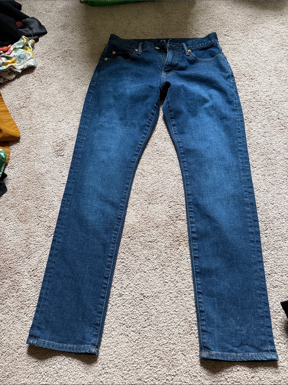 Classic Dark Blue Straight Jeans
